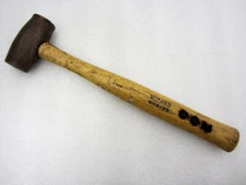 Vintage Western Auto Wizard 16oz Brass Head Hammer Mallet 4H4130