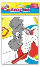 Childrens Kids Messy Mat Creative Play Wipe Clean