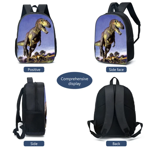 Kids Schoolbag 3D Cartoon Dinosaur Boys Backpack Dinosaur Backpack Schoolbag US - Bild 33 von 45