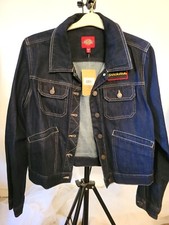 Crop It Cool Junior Ladies Dickies Xl Denim Jacket Dark Wash Delight