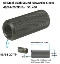 Steel 49/64x20 TPI Sound Redirect For .50 12.7X42mm /.458/.450 Muzzle Brake