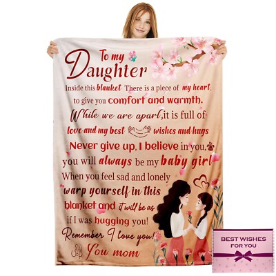 NlsqEU Geschenke für Tochter Geburtstagsgeschenke Decke für Tochter flauschig 59*51