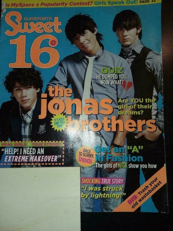 Jonas Brothers -Guideposts SWEET 16 Magazine-Aug/Sept 2007 Issue-Blast from Past