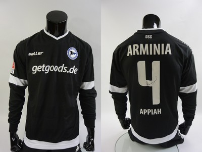 2012 13 Saller Arminia Bielefeld Away Shirt Marcel Appiah Signed Ls Size M Ebay