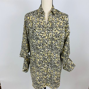 talbots leopard blouse