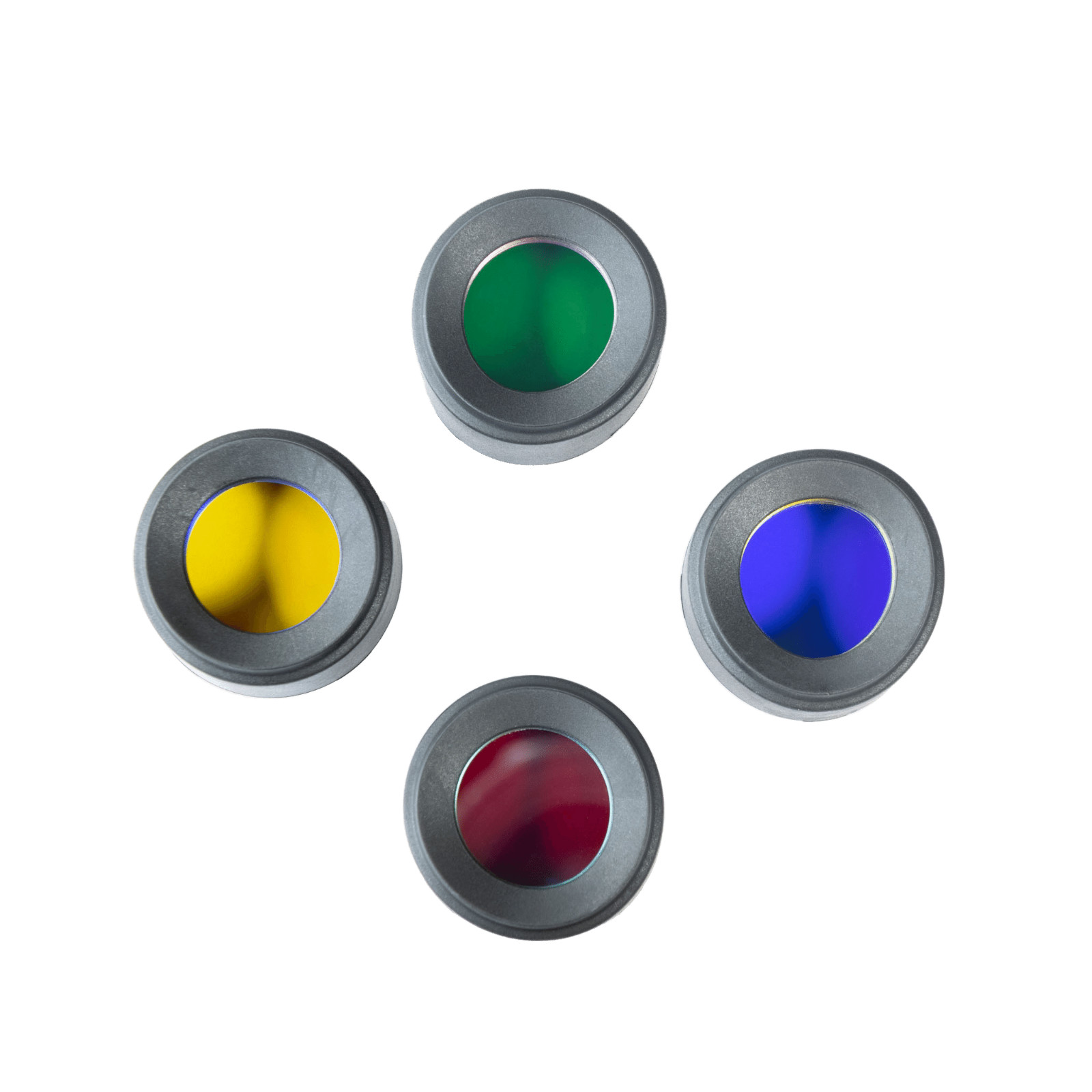 Ledlenser Colour Filter Caps 29.5 mm, x4, Red/Green/Blue/Yellow Fits P5R Core