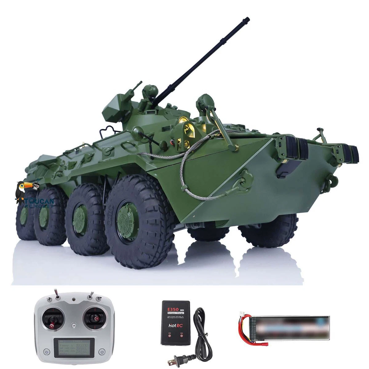 CROSSRC 1/12 RC Armored Transport Vehicle 8X8 BT8 RTR Radio, 59 OFF