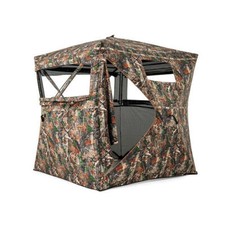 82 Inch Tall Hunting Blind 270&deg; One Way See Through Ground Tent for 3-4 People -
