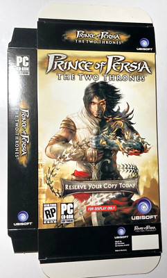 Prince of Persia The Two Thrones Game Store Display Box RP Promo PC 2005 No Game