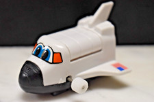 Vintage Tomy Wind-Up Space Shuttle NASA w/ Astronaut WORKS 