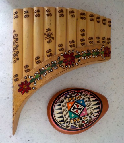 Ocarina Flûte Inca Traditionnelle Du Pérou – Modèle Blanc, Commerce Équitable, Instrument à Vent Authentique