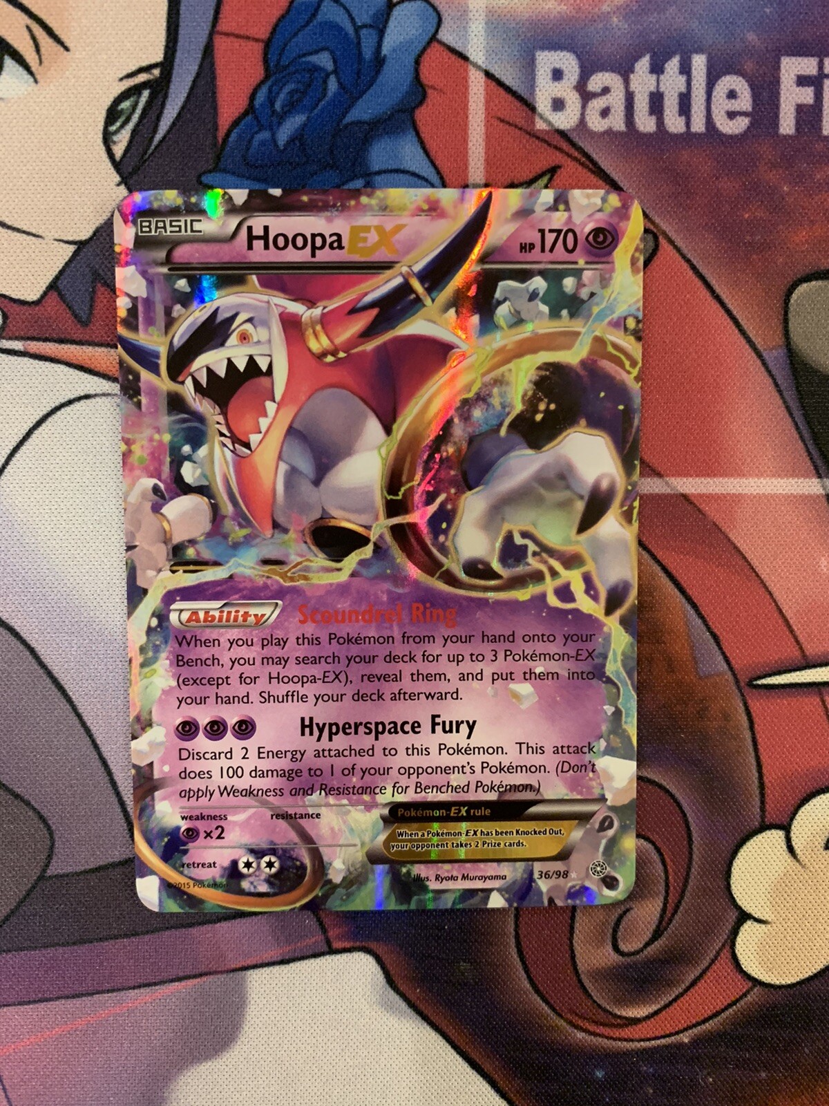 Hoopa EX 36/98 XY Ancient Origins Ultra Rare Holo Pokémon TCG - NM/MT