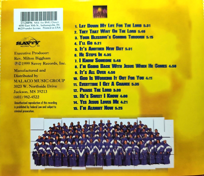 Georgia Mass Choir They That Wait GMC (1999 CD) EXCELLENT / MINT