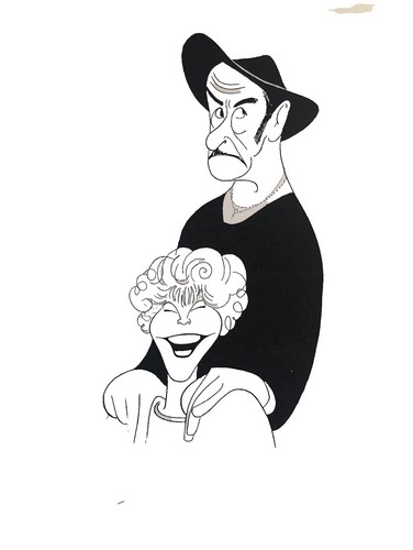 DUKE JAZZ 額装 Al Hirschfeld 