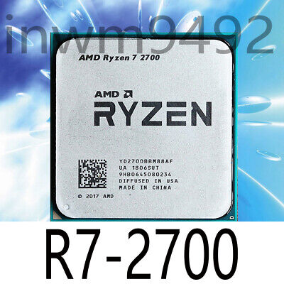 AMD Ryzen 7 2700 R7-2700 CPU Processor-3.2 GHz 8-Core 16-Thread 16M Socket  AM4 | eBay