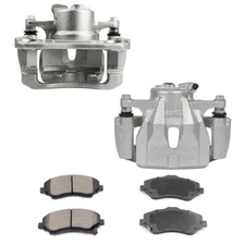 Front Brake Calipers And Ceramic Brake Pads Set For 2009-2018 Toyota For Corolla