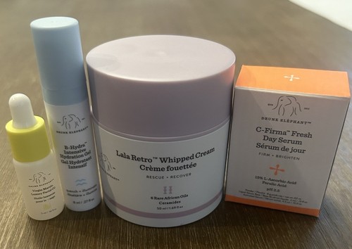 Drunk Elephant Lala Retro Whipped Cream 50 Ml, C-Firma, B-Hydro, and Marula Oil