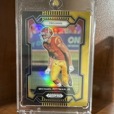 Panini 2024 Prizm Draft Picks Michael Pittman Jr. #56 USC Black Gold Prizm /5