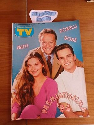 TV SMILE AND SONGS 41 1984-Johnny Dorelli-Ornella Muti-Bosè-Paris-R.Carrà