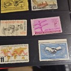 32 US Used Postage Stamp Lot In Album 1965 Machine Cancel 3c 5c 11c Multicolor — photo 2
