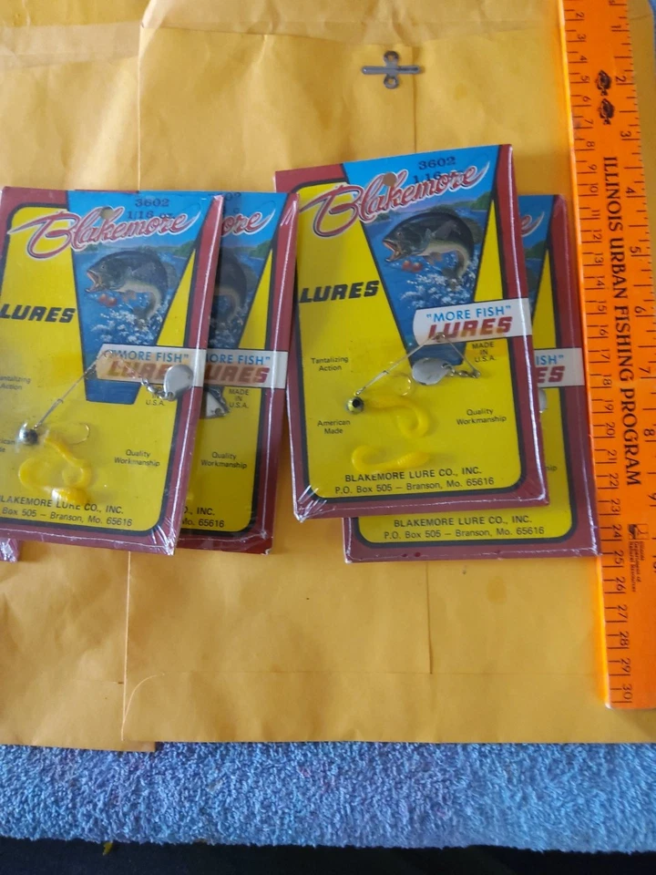 Señuelos Blakemore 1/16 OZ "Más peces" 3602 hechos en Estados Unidos lote de 6 Foto 3 de 4