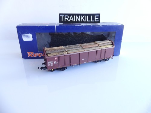 66947 ROCO HO WAGON TOMBEREAU A BOGIES DE LA DB 1649-3 AVEC CHARGEMENT | Zustand: Occasion