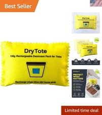 Rechargeable Desiccant Pack, Ultimate Moisture Absorption, Color Change Indic...