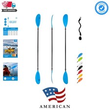 Kayak Paddle 86in/218cm, 90.5in/230cm, 95in/241cm Alloy Shaft Kayaking Boatin...