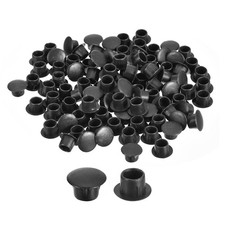 400Pcs 8mm 5/16" Dia Plastic Screw Hole Plugs Cover for Furniture, Black