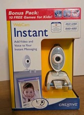 CREATIVE WEBCAM INSTANT With Headset VIDEO VOICE VF0040WM NEW IN BOX