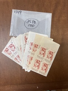 US Stamp Scott #1549 10c Retarded Children 25 Plate Blocks OG MNH