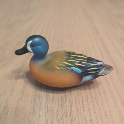 Jett Brunet Blue Winged Teal Duck Miniature Decoy Ducks Unlimited 2007
