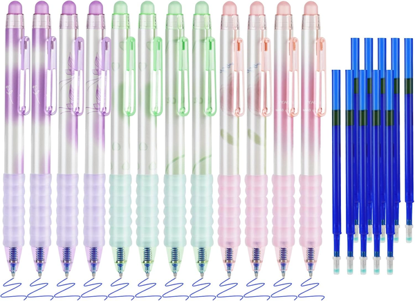 LöSchbare Stifte, Einziehbare Feine Spitze, 0,5 Mm Gelstifte Mit Radiergummi, Tr-image