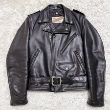 A+ Schott 618 Perfecto Steerhide Double Leather Motorcycle Jacket 34 Made in USA