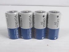 4X VONIKO CR123A 123A 85177 Lithium Battery 1600mAh 3V Batteries Cell 2034