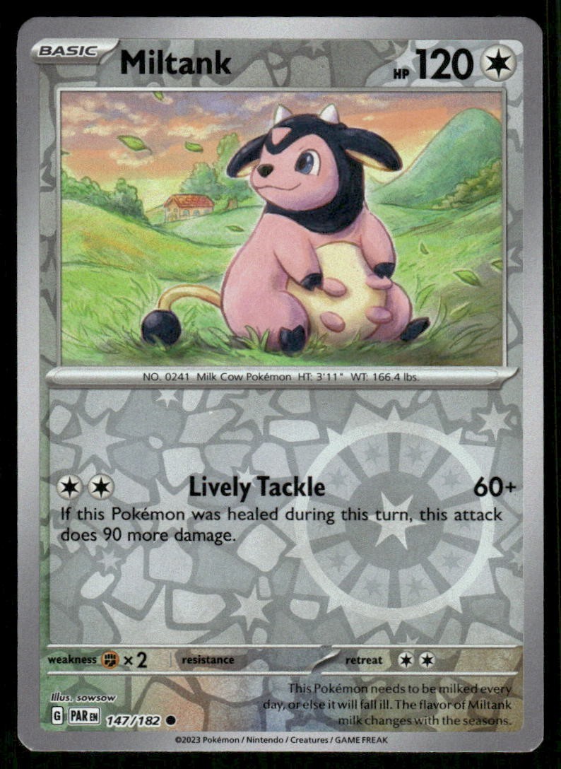 Miltank Paradox Rift [147/182] Common Reverse Holofoil NM Pokemon