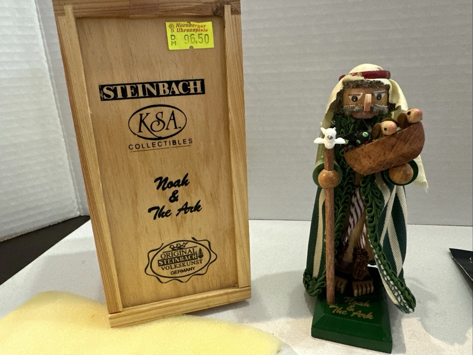 Steinbach KSA "Noah & The Ark" limited edition miniature nutcracker - Wooden Box