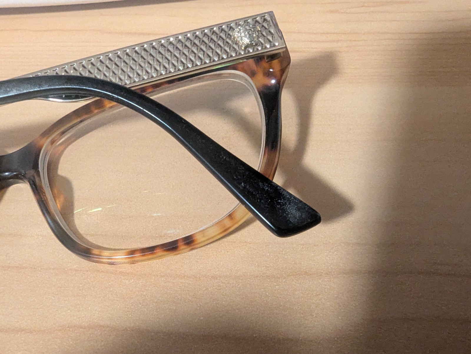 Versace VE 3240 Eyeglasses Frames Havana Gold Black 5208 Authentic 54 16 140 thumbnail 6