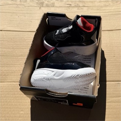 Jordan Max Aura 2 TD Baby Sneaker Black Gym Red White Wolf Grey Synthetic 4c