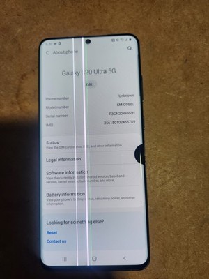 Samsung Galaxy S20 Ultra 5G - 128 GB - Cosmic Gray (AT&T) for sale