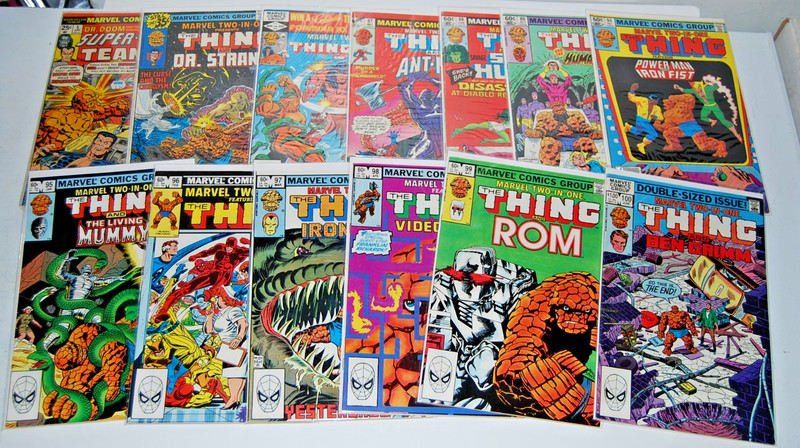 Lot of 13 Marvel Two-in-One Fantastic Four The Thing Marvel Comics Rom Iron-Man