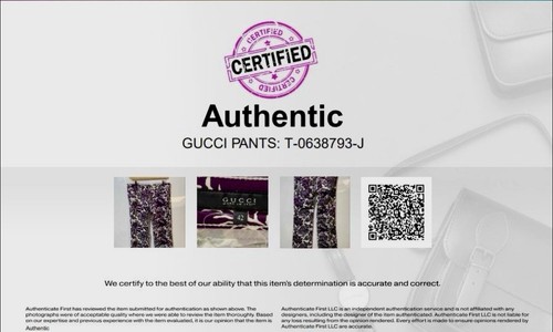 Pantalone donna Gucci modello viola italiano 42 US piccolo vendita al dettaglio a 2500€! - Foto 6 di 8