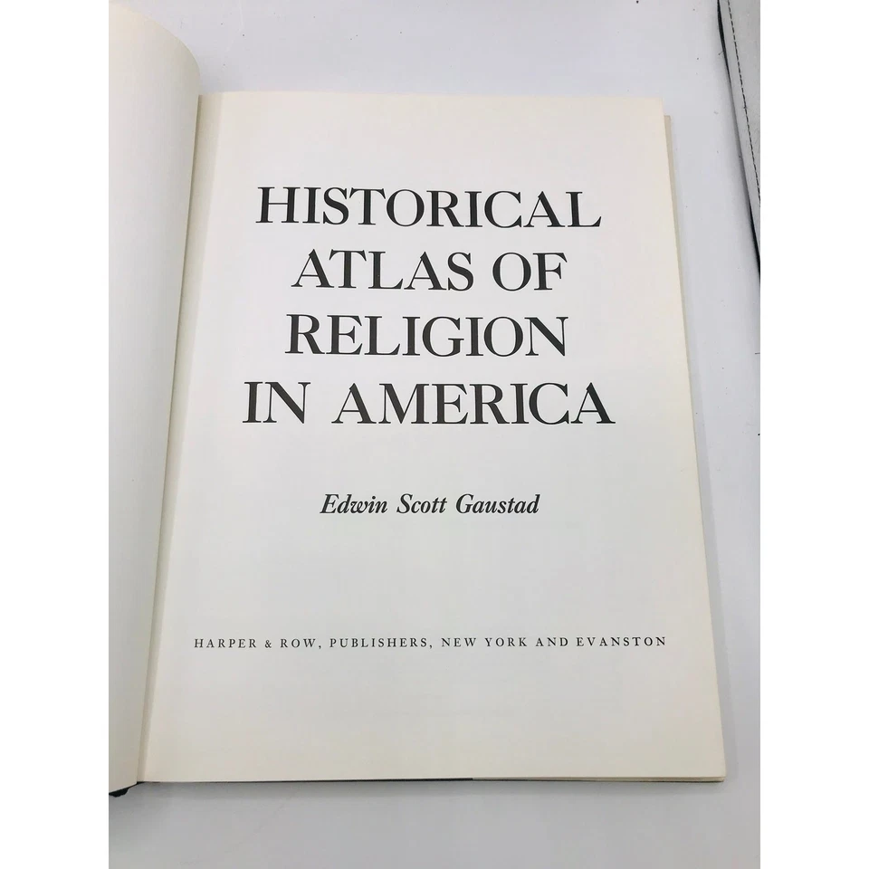 Historical Atlas of Religion in America Edwin Scott Gaustad Geography History - Image 3 of 4