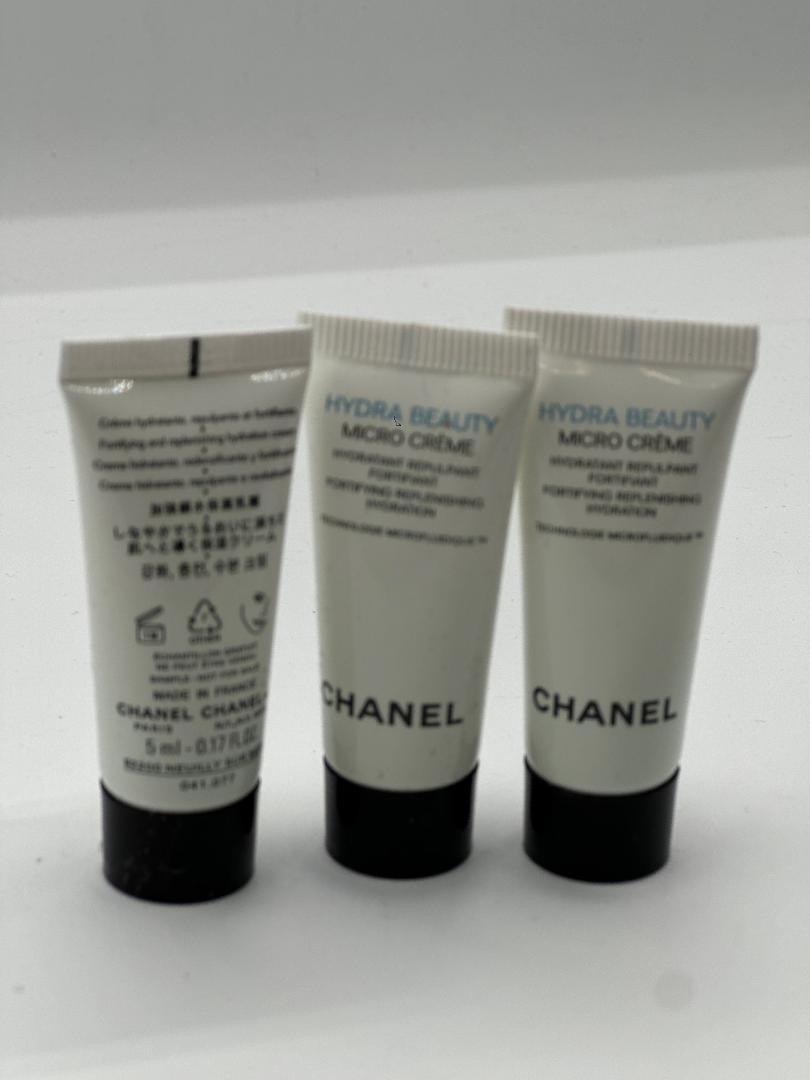 3 x CHANEL Hydra Beauty MICRO CREME Travel Size 5ml/0.17oz each