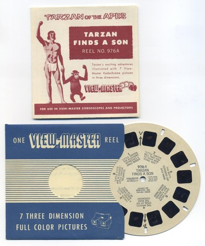 Tarzan Finds a Son 1955 View-Master Single Reel 976-A with Booklet