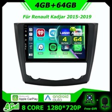 Android 16 Autoradio F&uuml;r Renault Kadjar 2015-19 CarPlay GPS Navi DSP RDS 4G+64GB