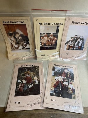 Tiny Treasures Ornaments / Doll / Christmas Patterns 1990s 5 Patterns