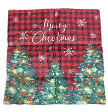 Christmas Pillow Covers 16x16 Set of 2, Merry Christmas Decorative Throw Pillow