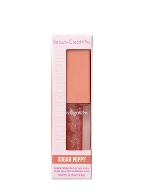 lip oil beauty creations hidrating and sheer sugar poppy tinted lip gloss  