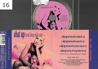 CD Maxi sin with sebastian - shut up (and sleep with me). Aus dem Jahr 1995